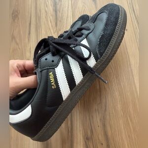 Adidas Samba Black Leather Sneakers